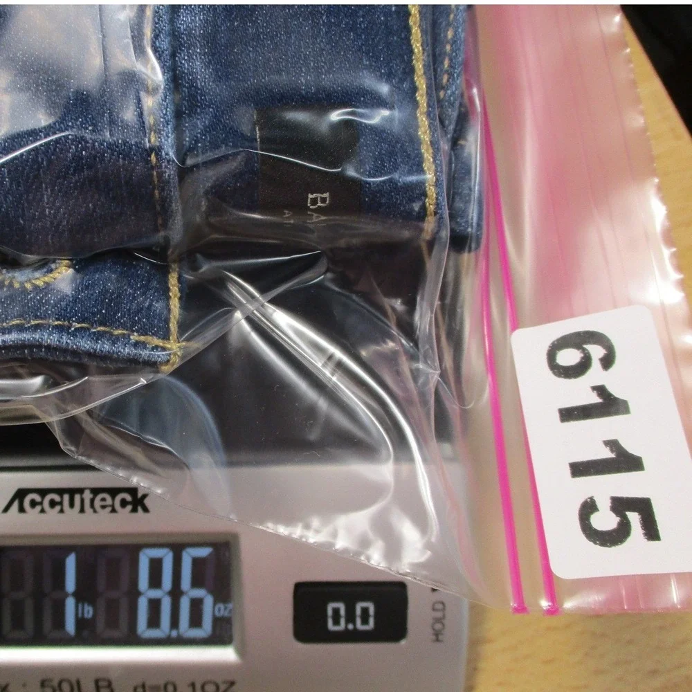 Banana Republic Mens 34x30 Rapid Movement Denim Straight Leg‎ Blue Jeans 7801